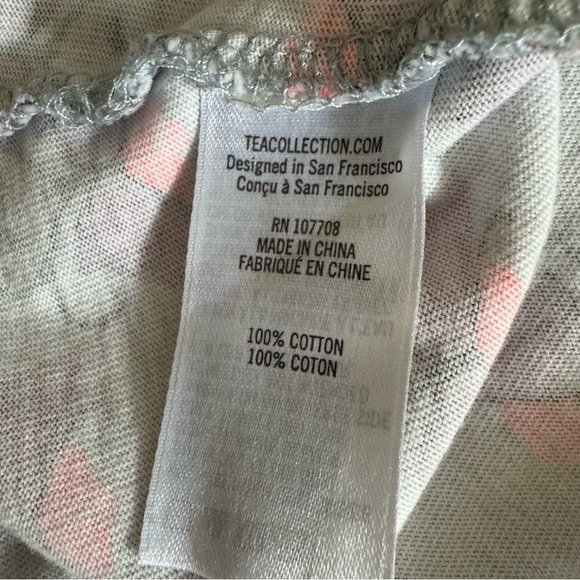 Tea Collection faux wrap Dress Pink Butterflies size 5 - Picture 5 of 5